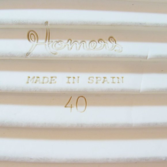 HOMERS ARTISAN $300 Platform Slide Sandals Women's 40/10 - Made in SPAIN - Picture 5 of 7